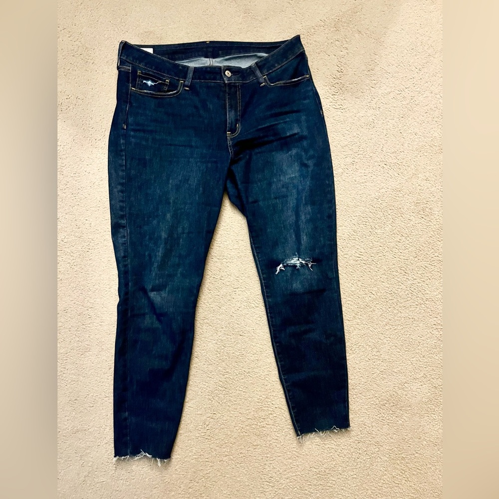 GAP Mid Rise Universal Jegging with Washwell, size 33, dark indigo - Picture 5 of 7